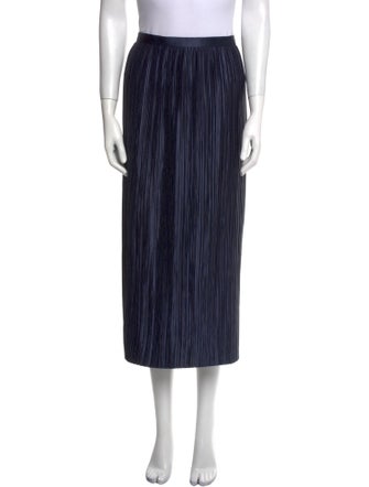 Tibi Pleated Accents Midi Length Skirt
