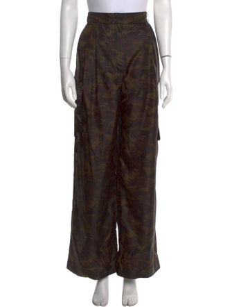 Tibi Printed Wide Leg Pants