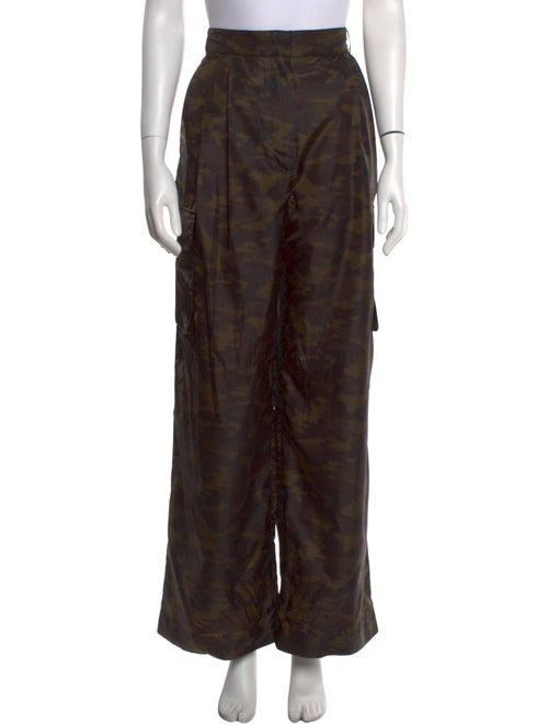 Tibi Printed Wide Leg Pants