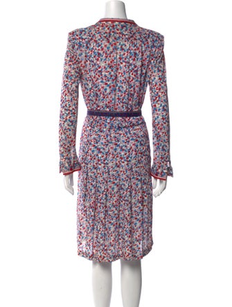Tibi Floral Print Midi Length Dress