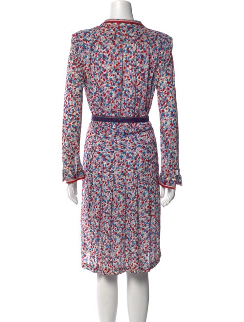 Tibi Floral Print Midi Length Dress