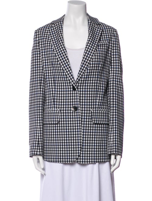 Tibi Plaid Print Blazer