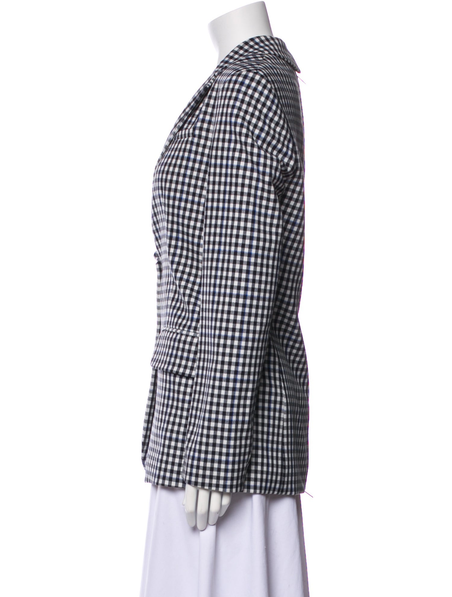 Tibi Plaid Print Blazer