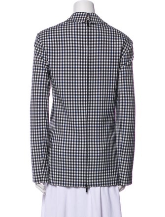 Tibi Plaid Print Blazer