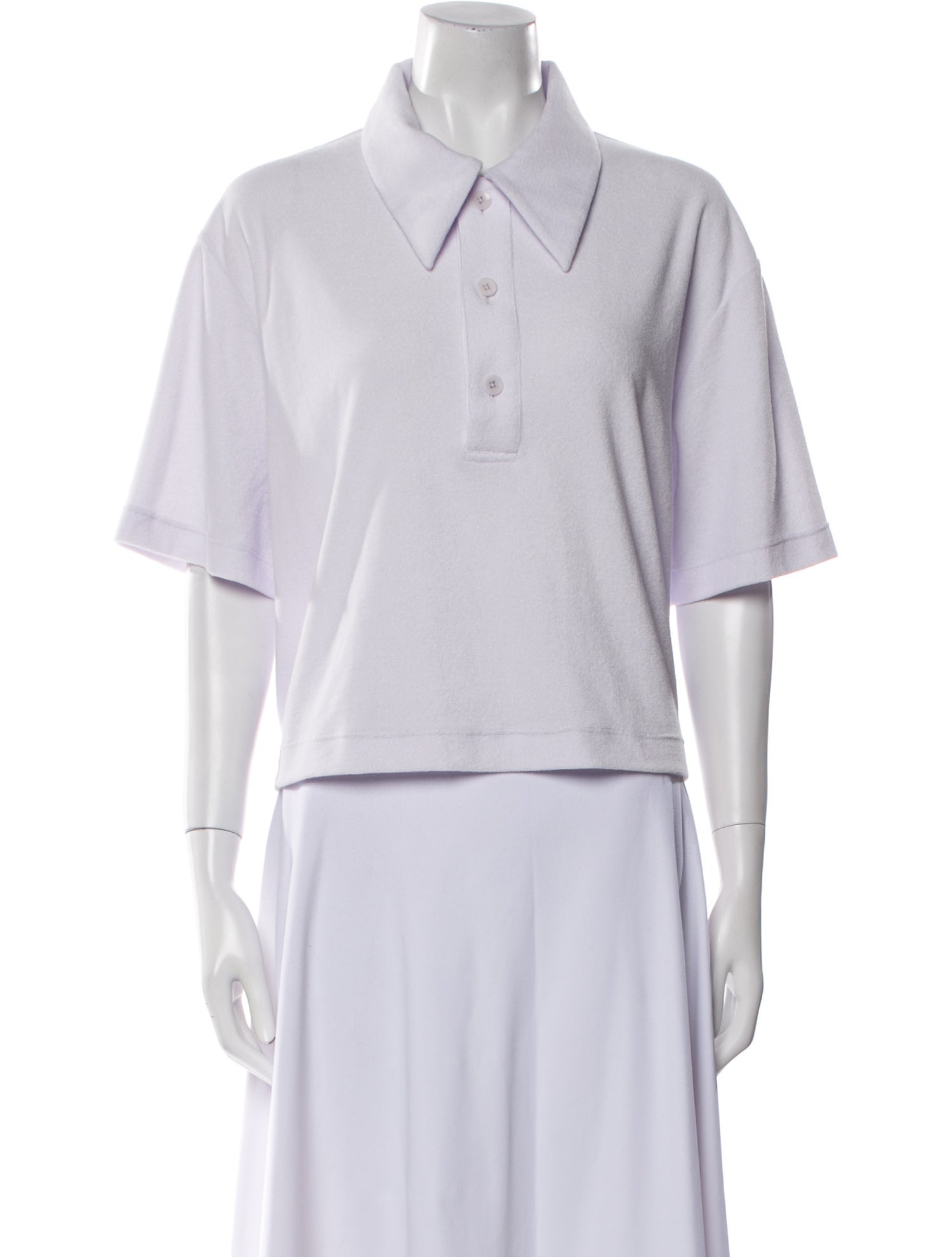 Tibi Short Sleeve Polo
