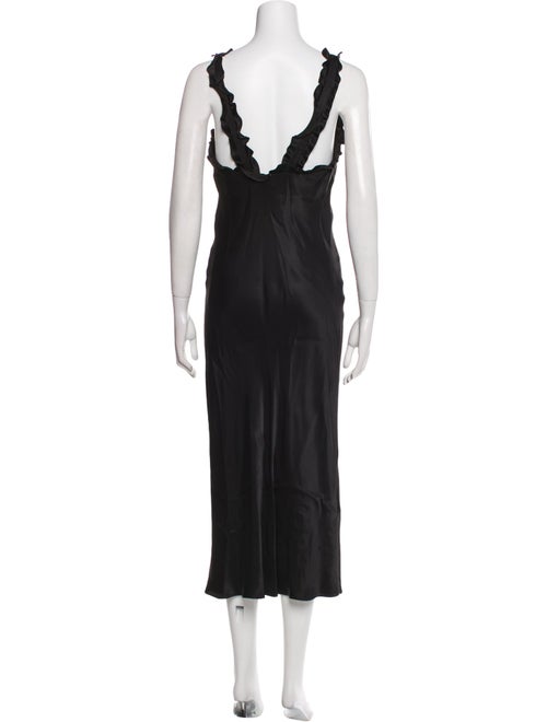 Tibi V-Neck Long Dress