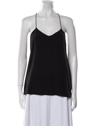 Tibi Silk V-Neck Top