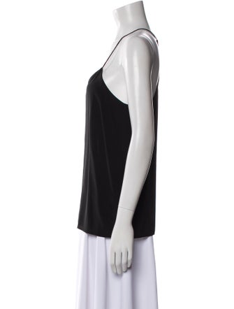 Tibi Silk V-Neck Top