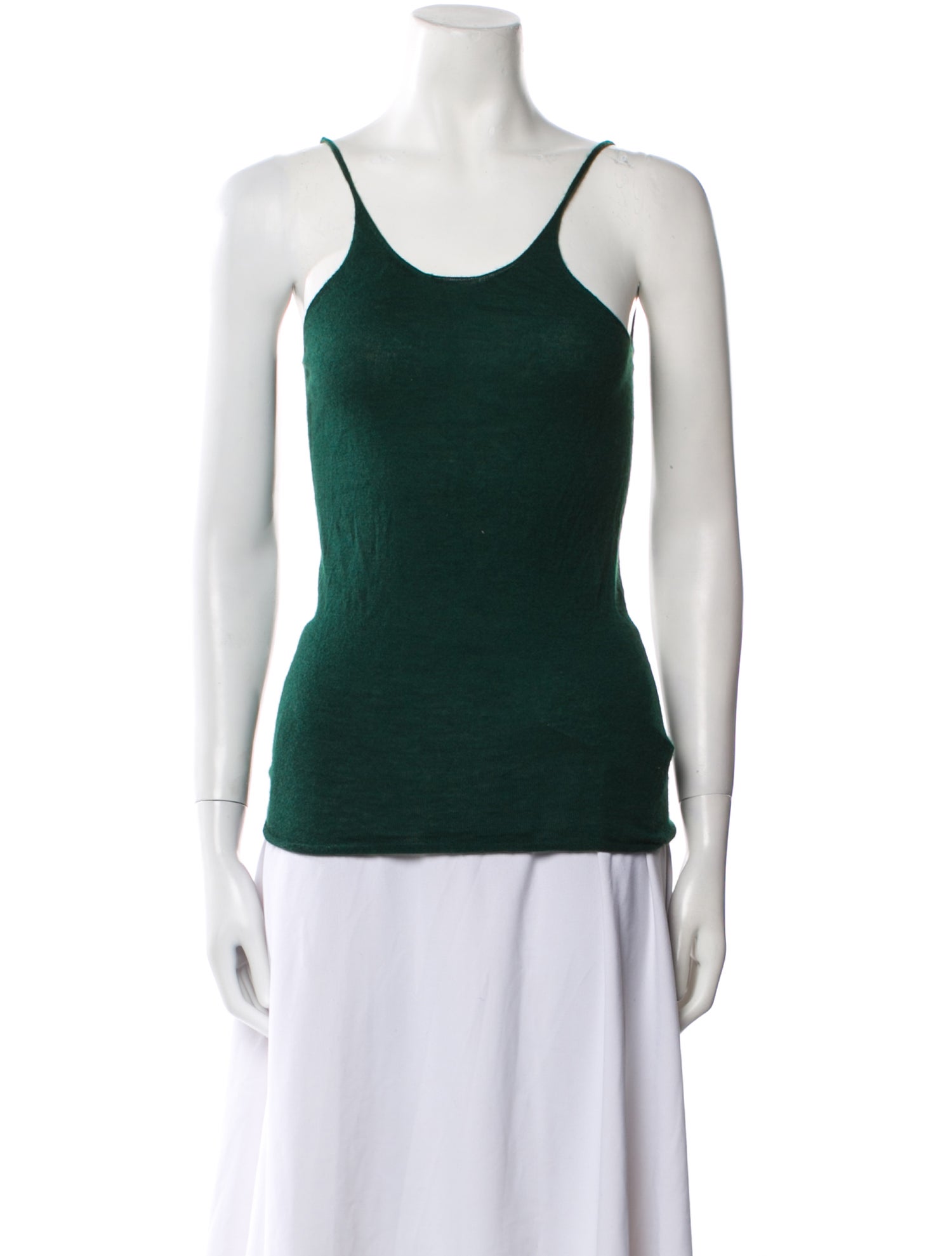 Tibi Scoop Neck Sleeveless Top