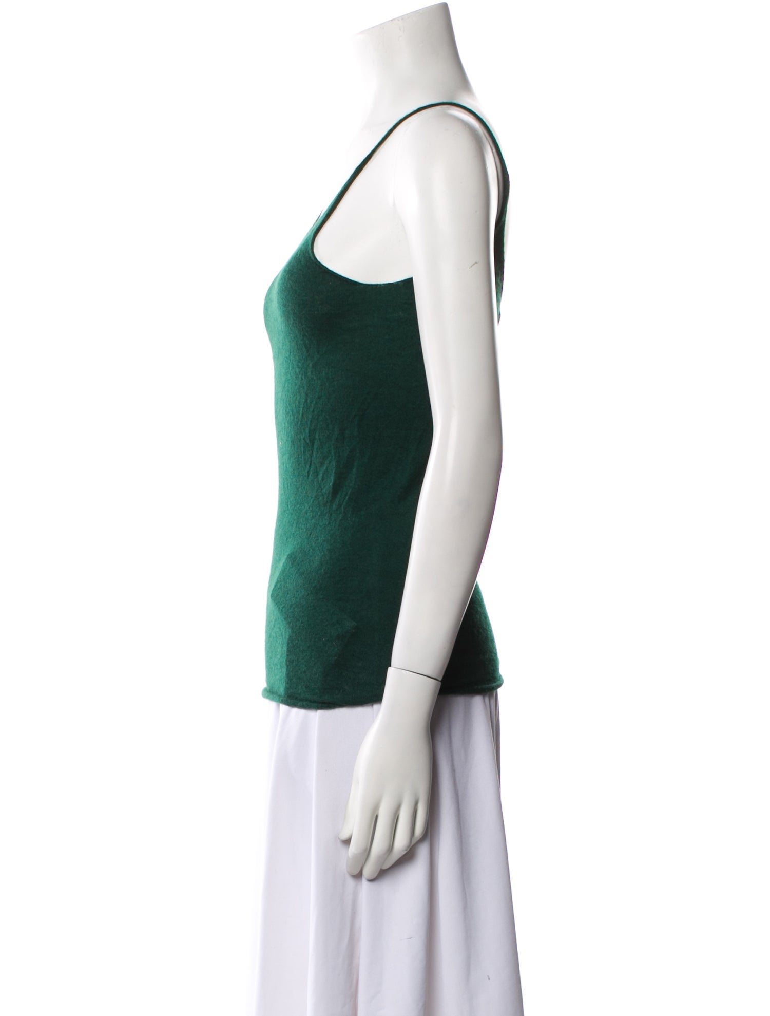 Tibi Scoop Neck Sleeveless Top