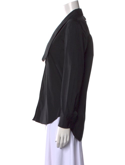 Tibi Long Sleeve Button-Up Top