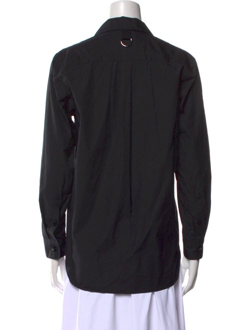 Tibi Long Sleeve Button-Up Top