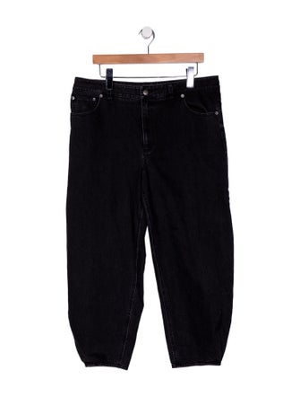 Tibi High-Rise Straight Leg Jeans
