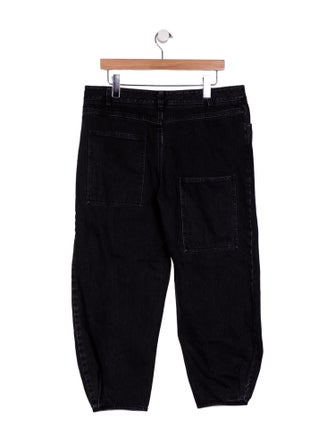 Tibi High-Rise Straight Leg Jeans