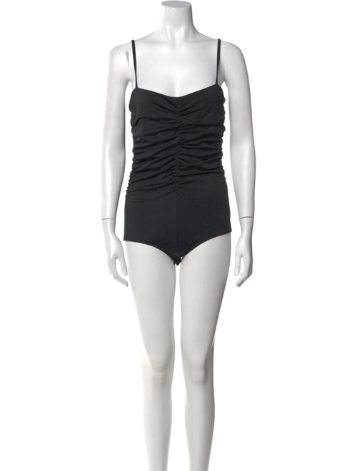 Tibi Square Neckline Sleeveless Bodysuit