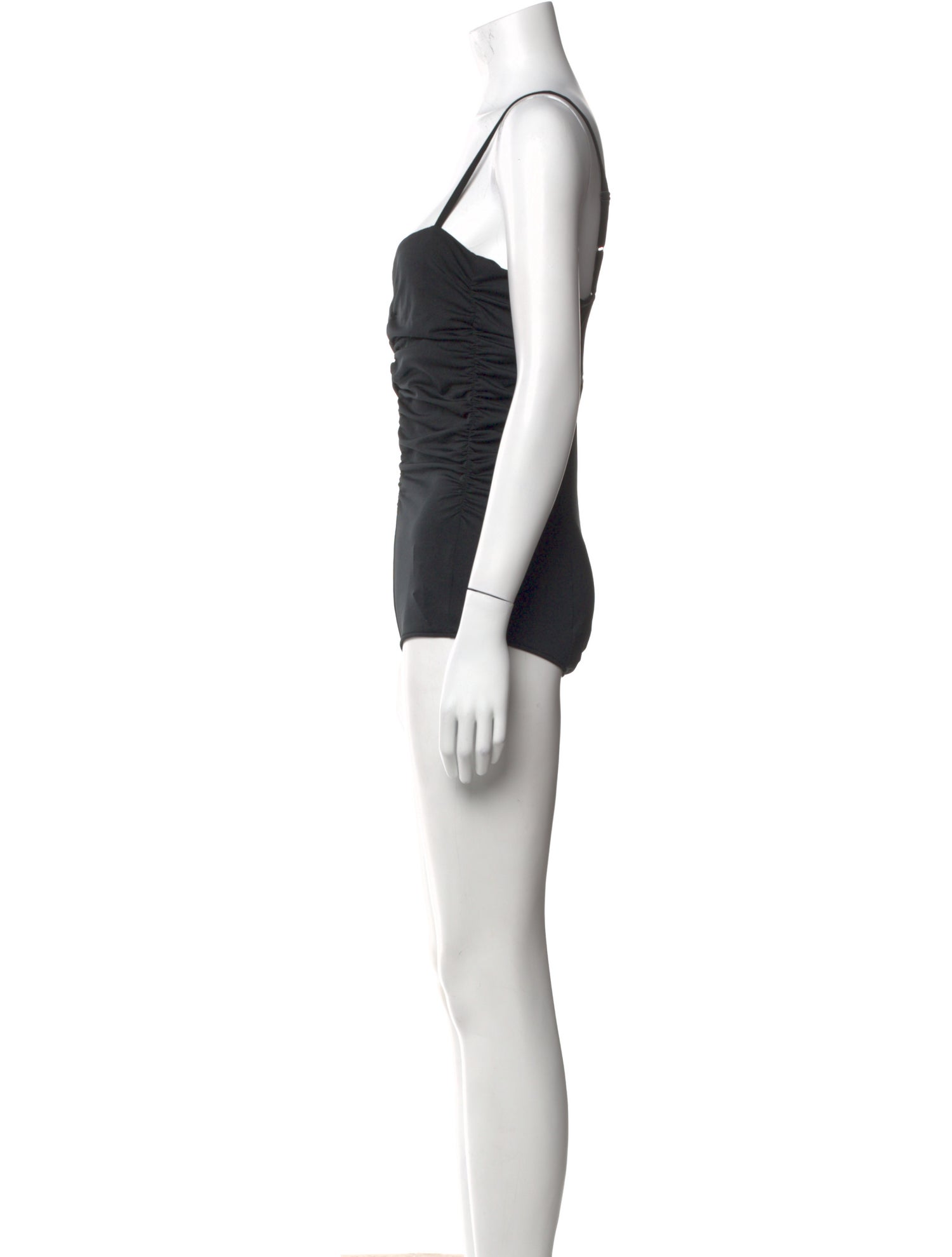 Tibi Square Neckline Sleeveless Bodysuit