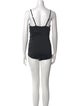 Tibi Square Neckline Sleeveless Bodysuit