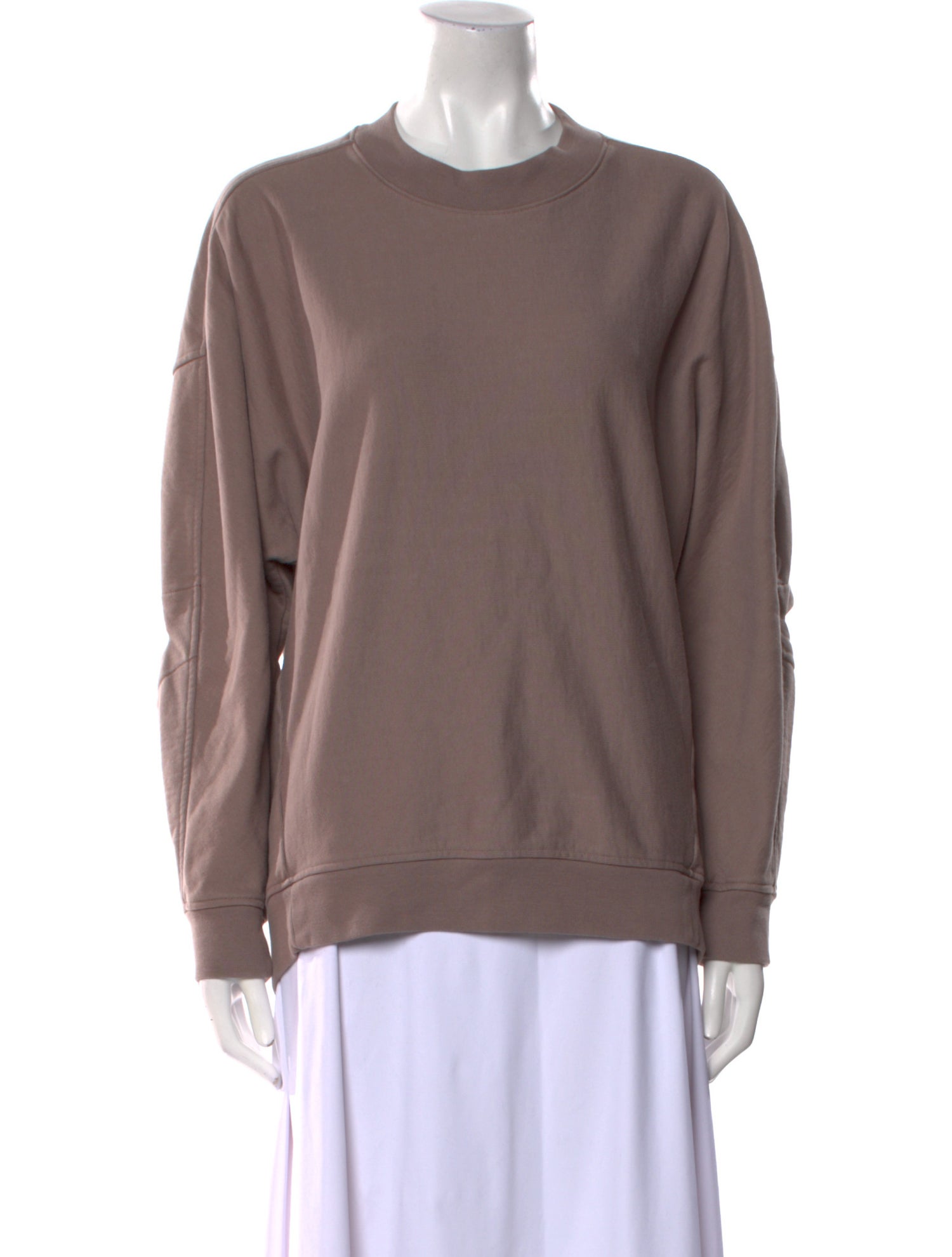 Tibi Crew Neck Long Sleeve Sweatshirt