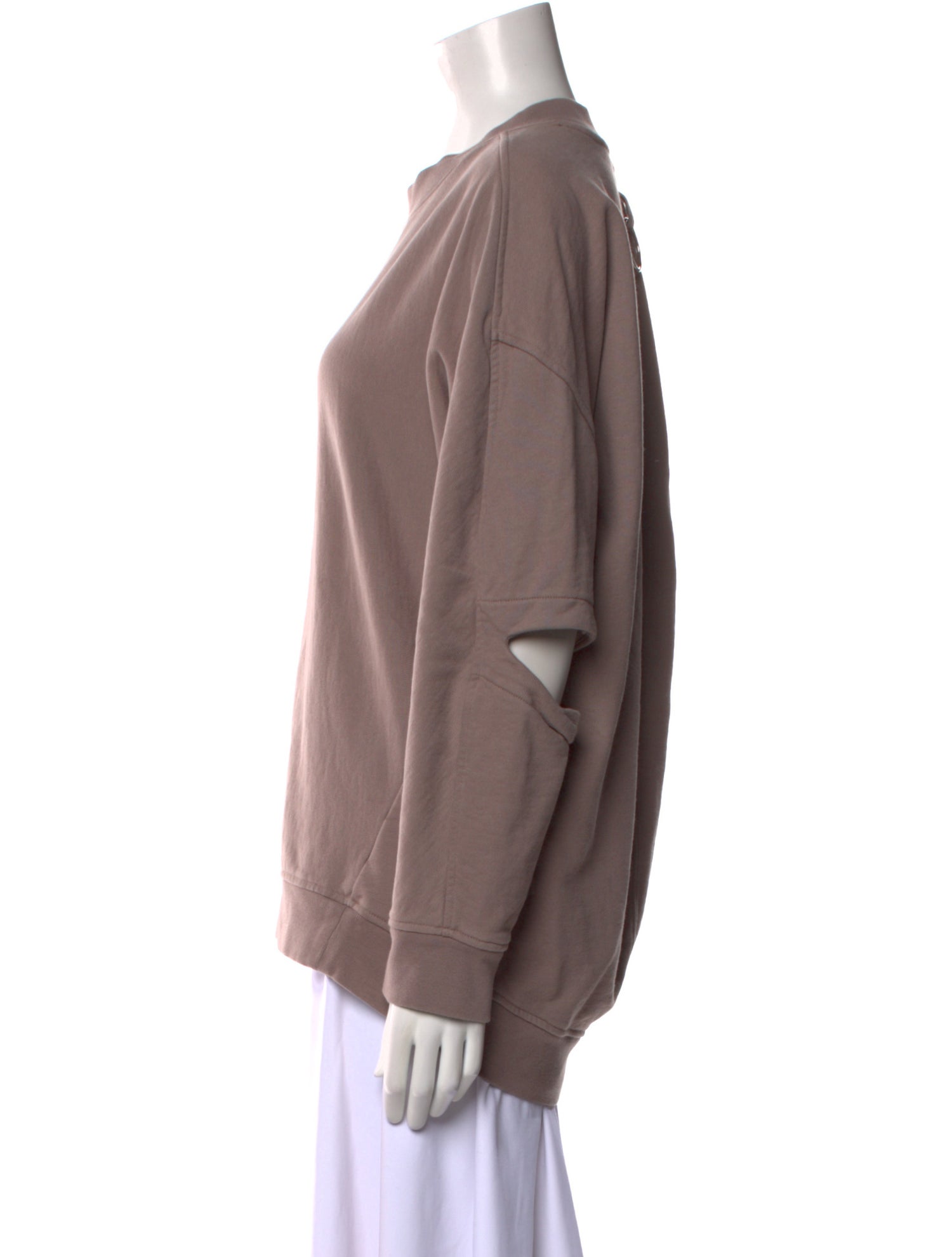 Tibi Crew Neck Long Sleeve Sweatshirt