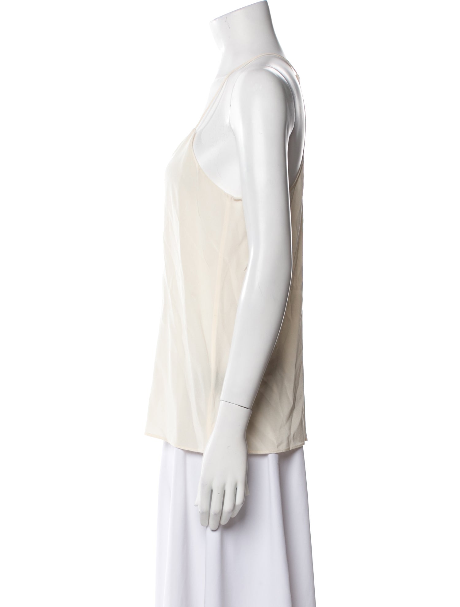 Tibi Silk V-Neck Top