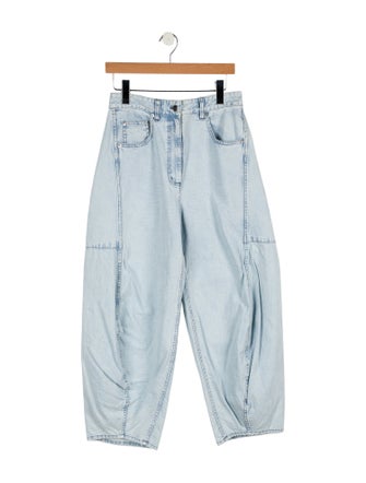 Tibi High-Rise Wide Leg Jeans