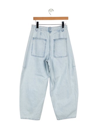 Tibi High-Rise Wide Leg Jeans