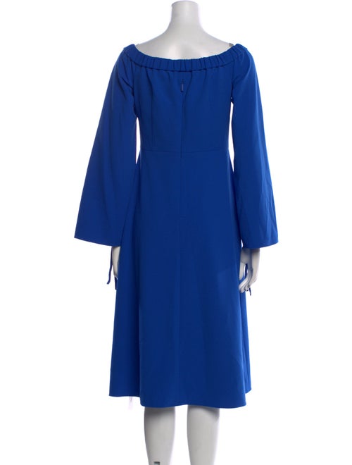 Tibi Square Neckline Midi Length Dress