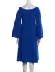 Tibi Square Neckline Midi Length Dress