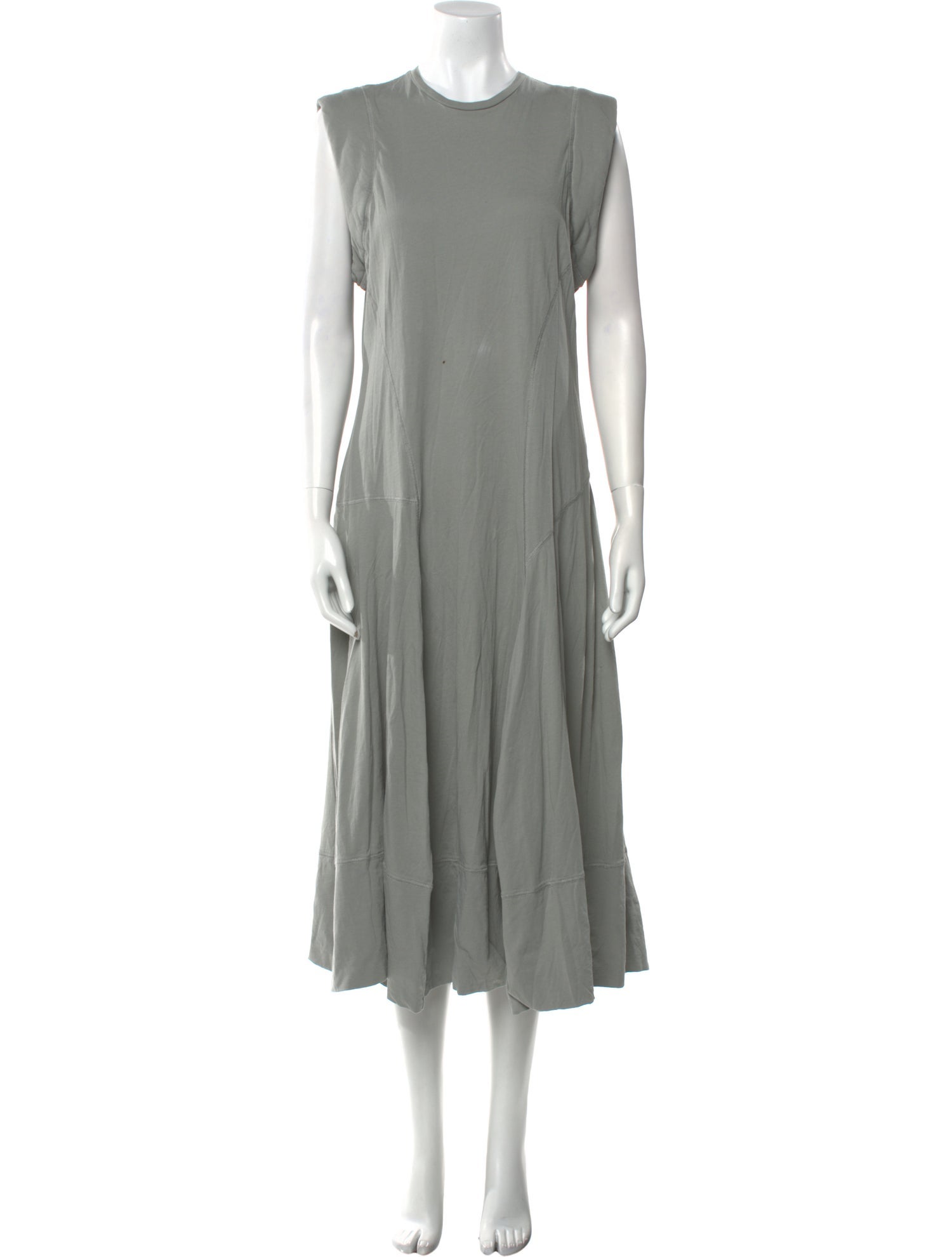 Tibi Crew Neck Long Dress
