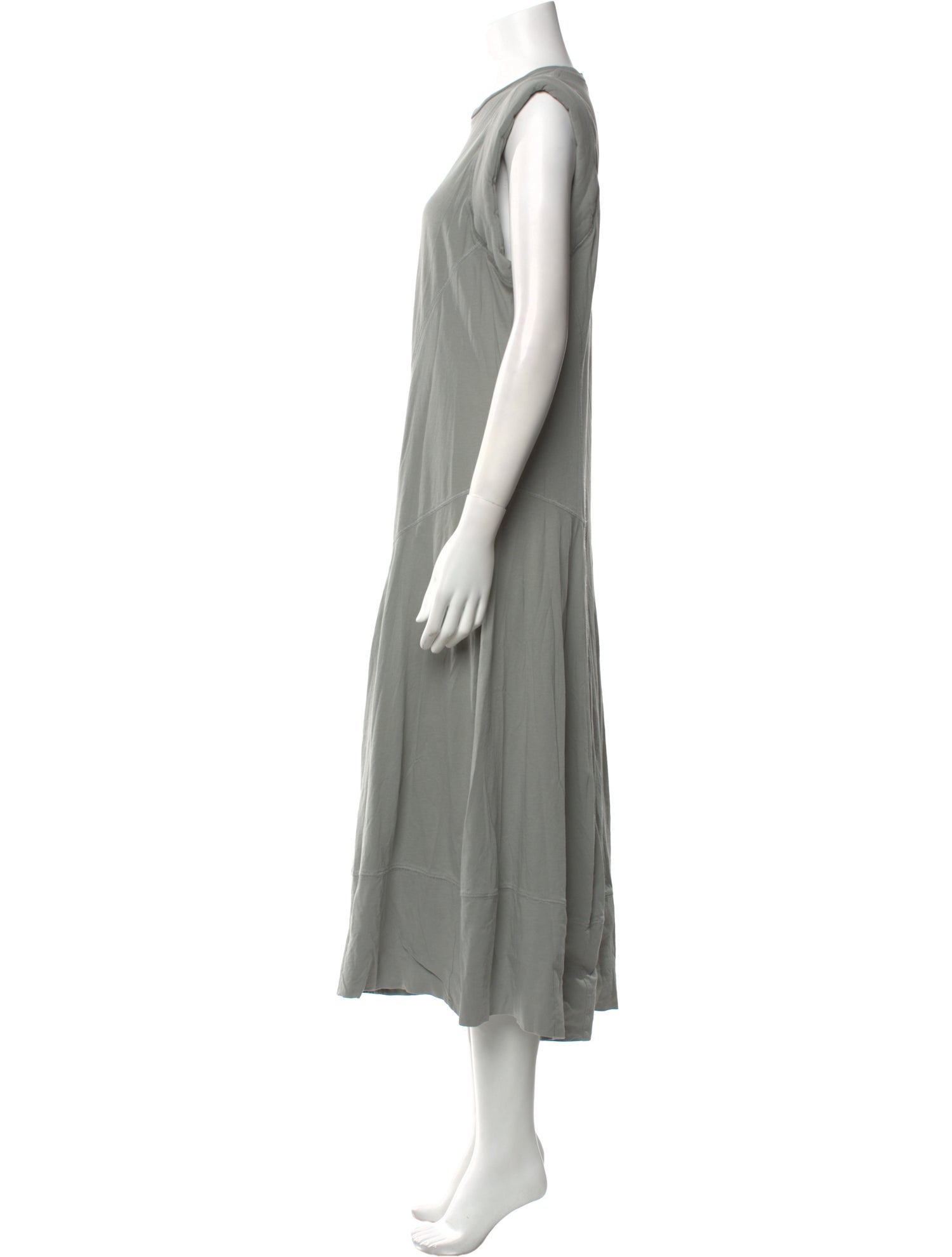Tibi Crew Neck Long Dress