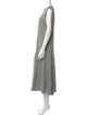Tibi Crew Neck Long Dress