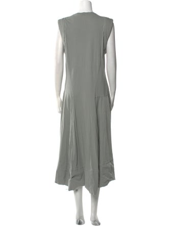 Tibi Crew Neck Long Dress