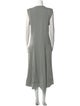 Tibi Crew Neck Long Dress