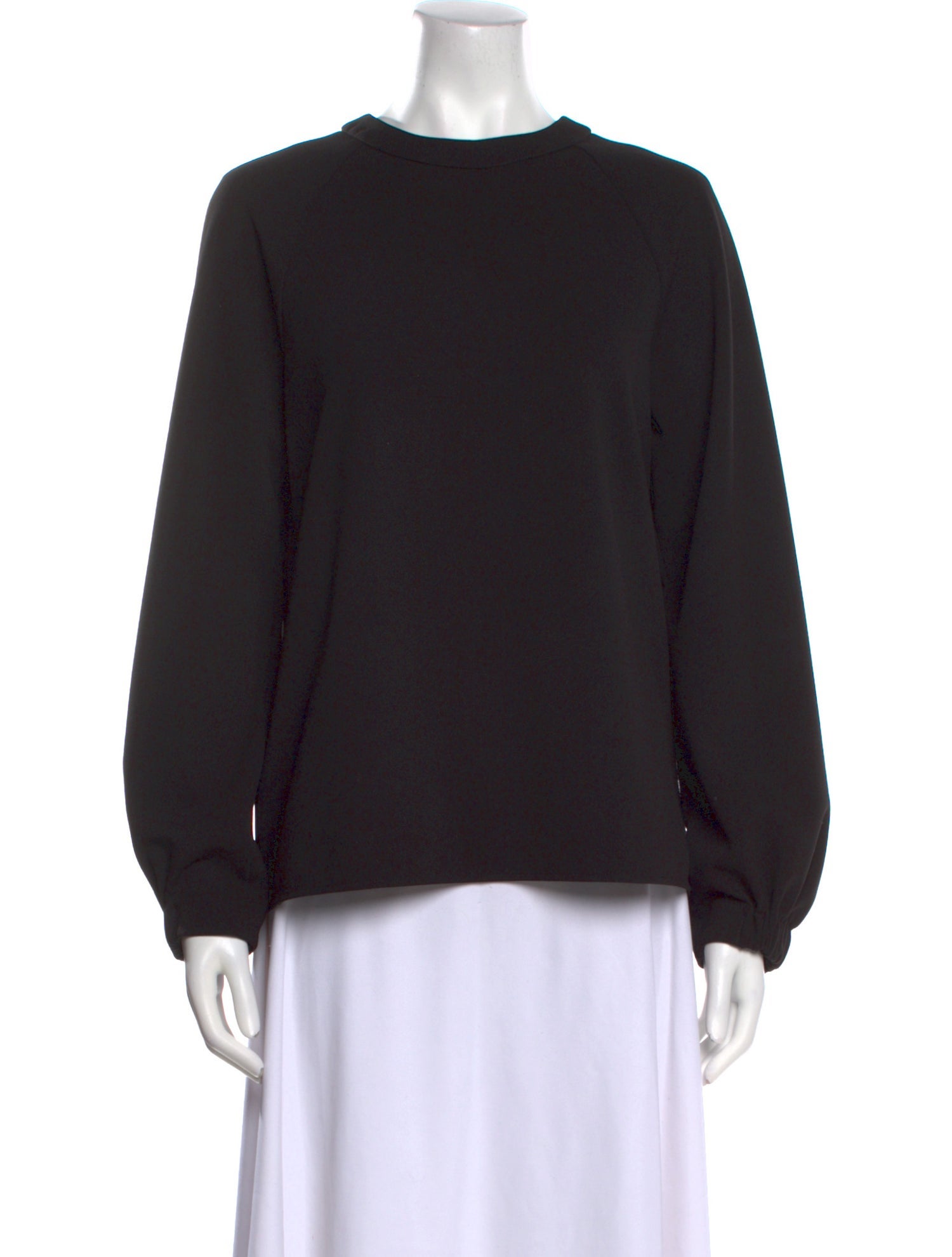 Tibi Crew Neck Long Sleeve Sweatshirt