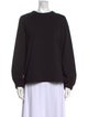 Tibi Crew Neck Long Sleeve Sweatshirt