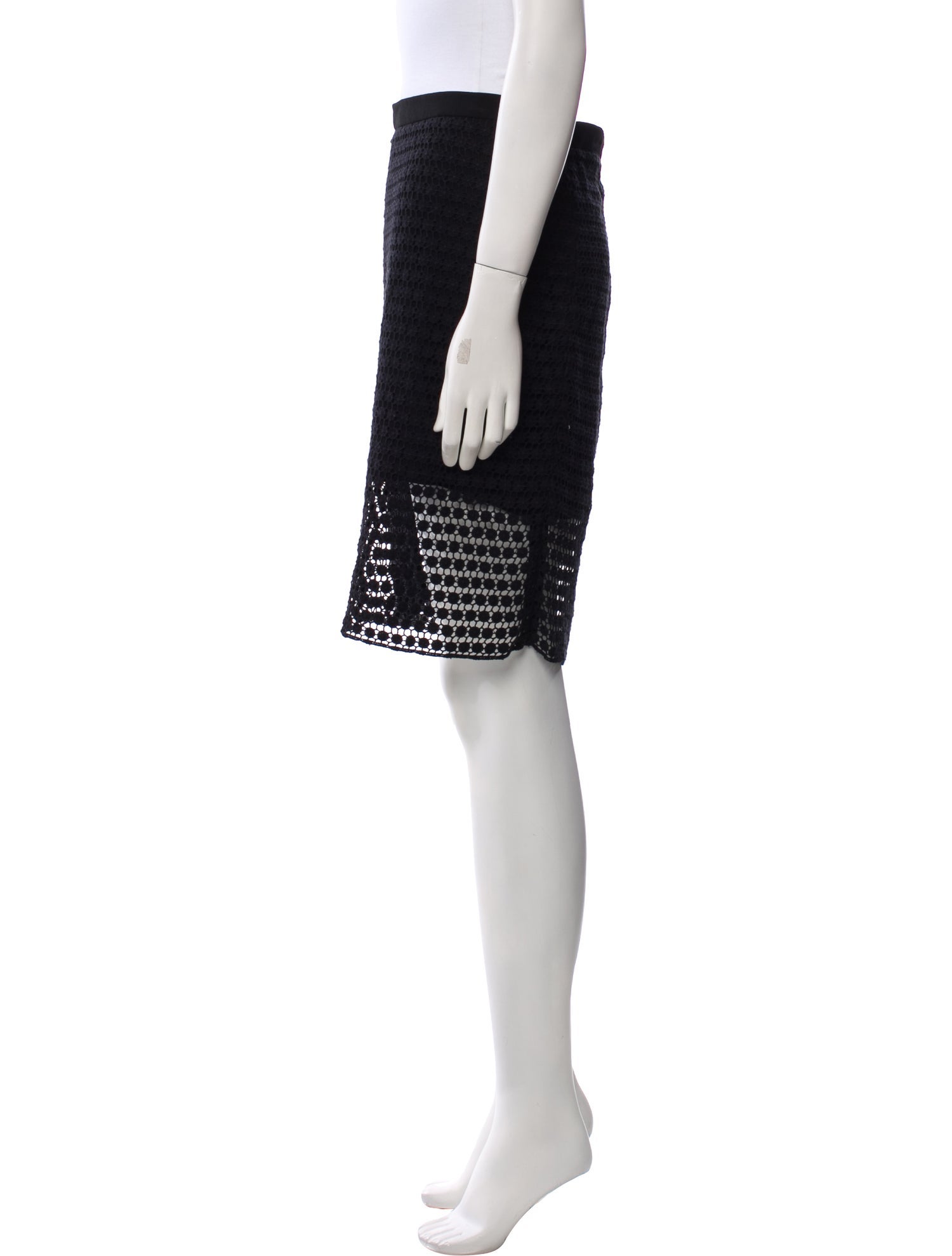 Tibi Lace Pattern Knee-Length Skirt