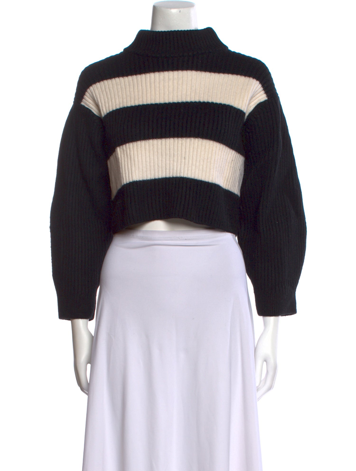 Tibi Merino Wool Striped Sweater