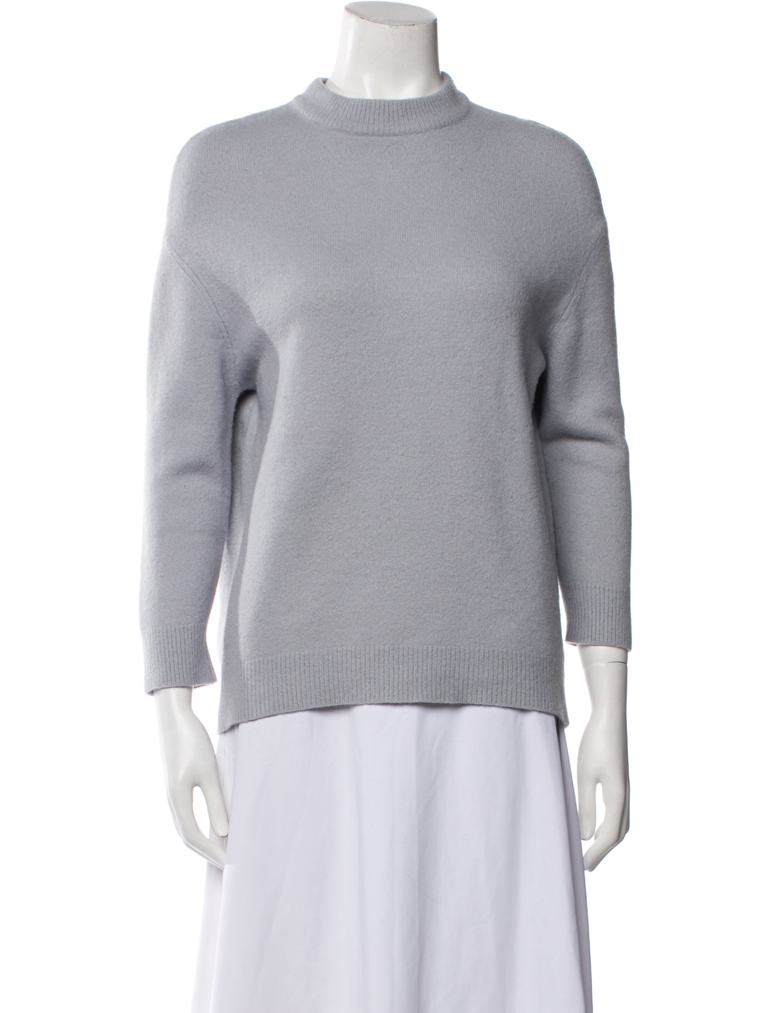 Tibi Wool Mock Neck Sweater