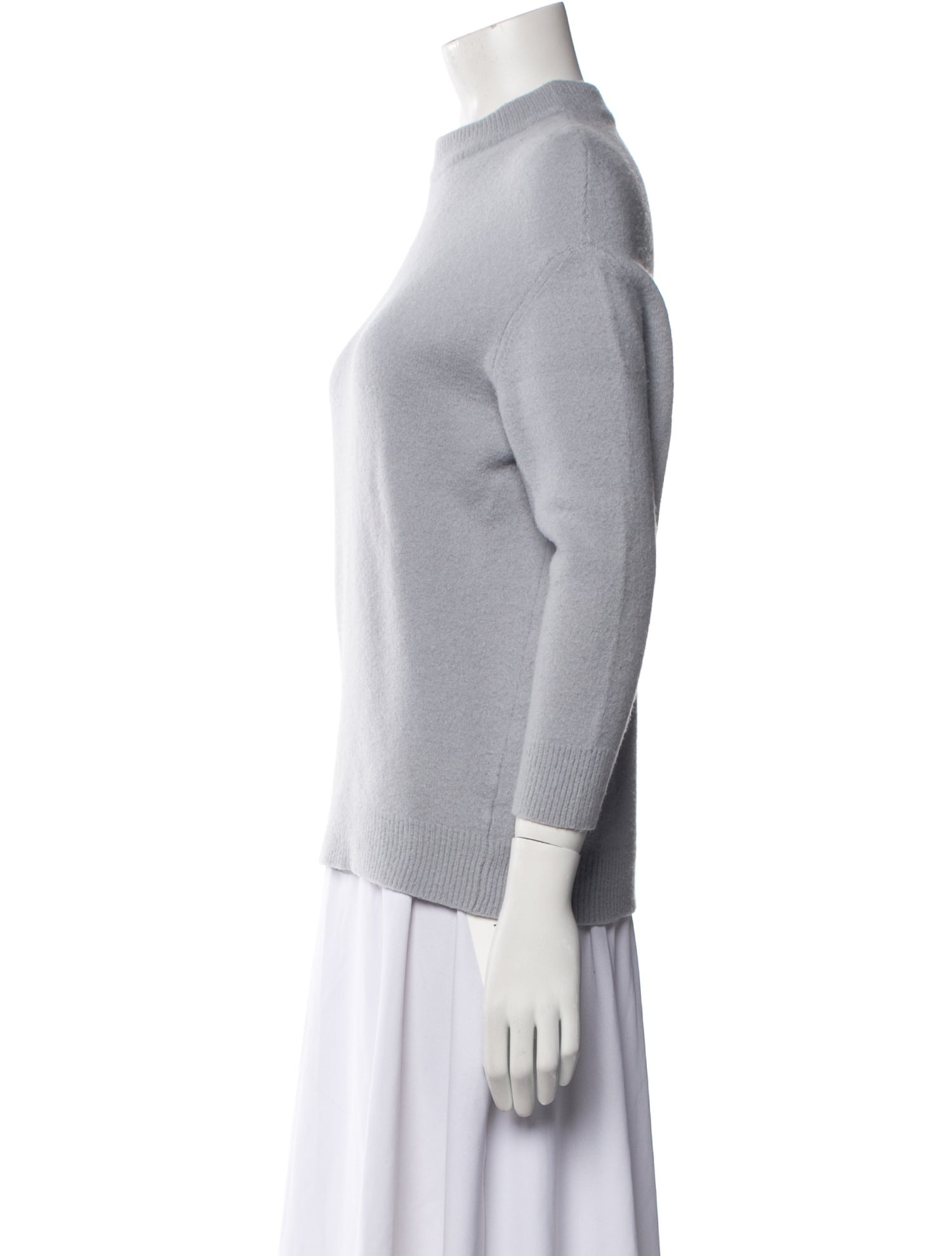 Tibi Wool Mock Neck Sweater
