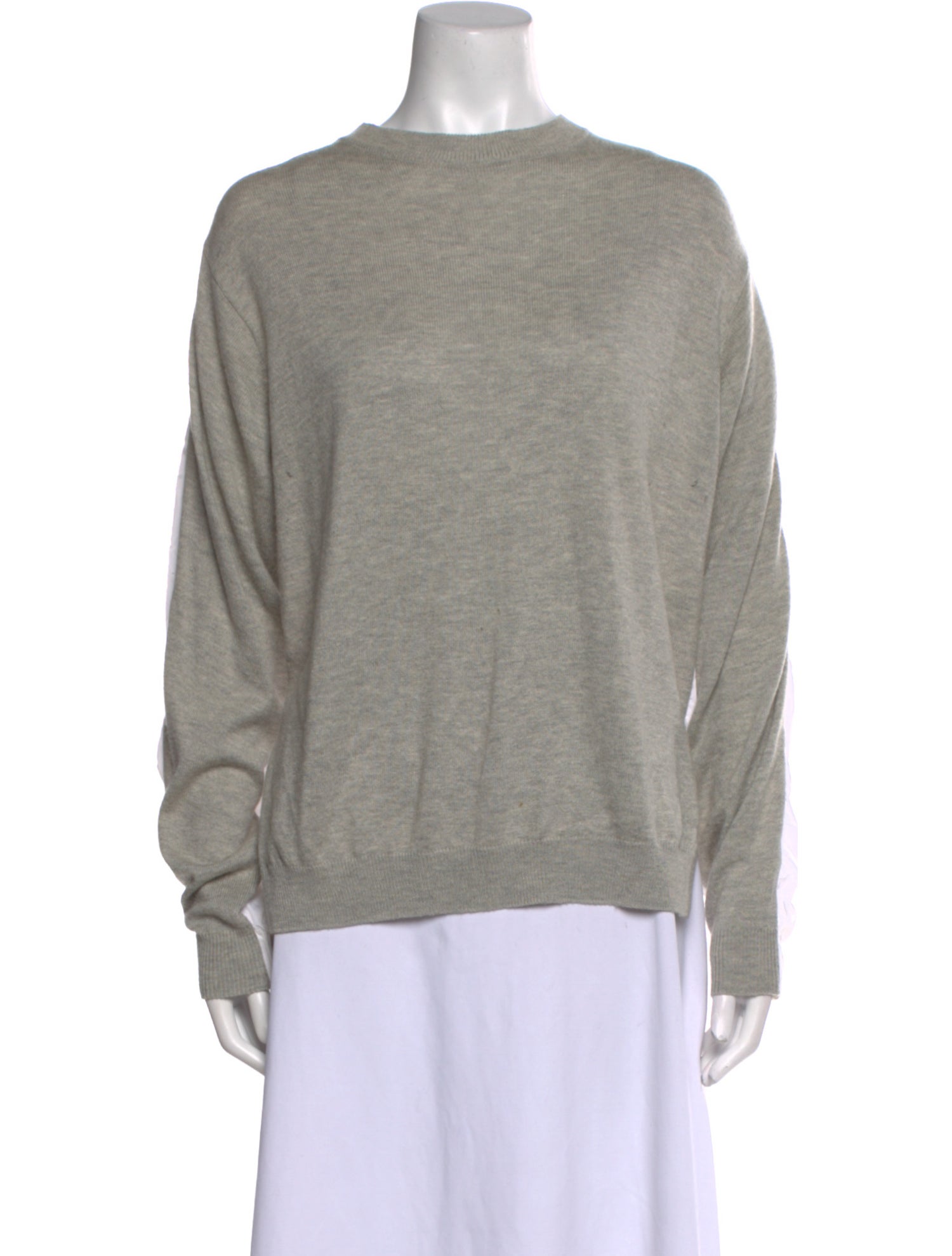 Tibi Bateau Neckline Long Sleeve Sweatshirt