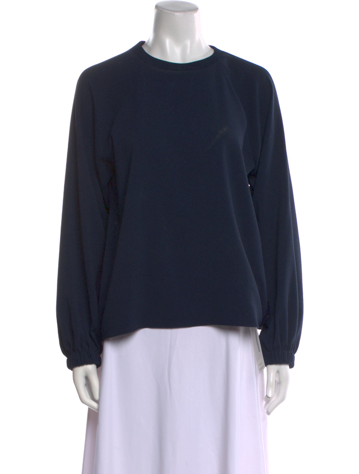 Tibi Crew Neck Long Sleeve Sweatshirt