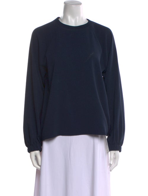 Tibi Crew Neck Long Sleeve Sweatshirt