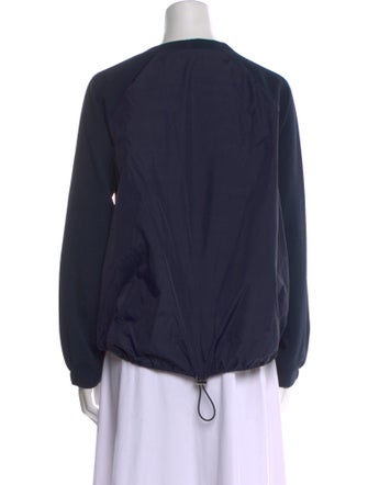 Tibi Crew Neck Long Sleeve Sweatshirt