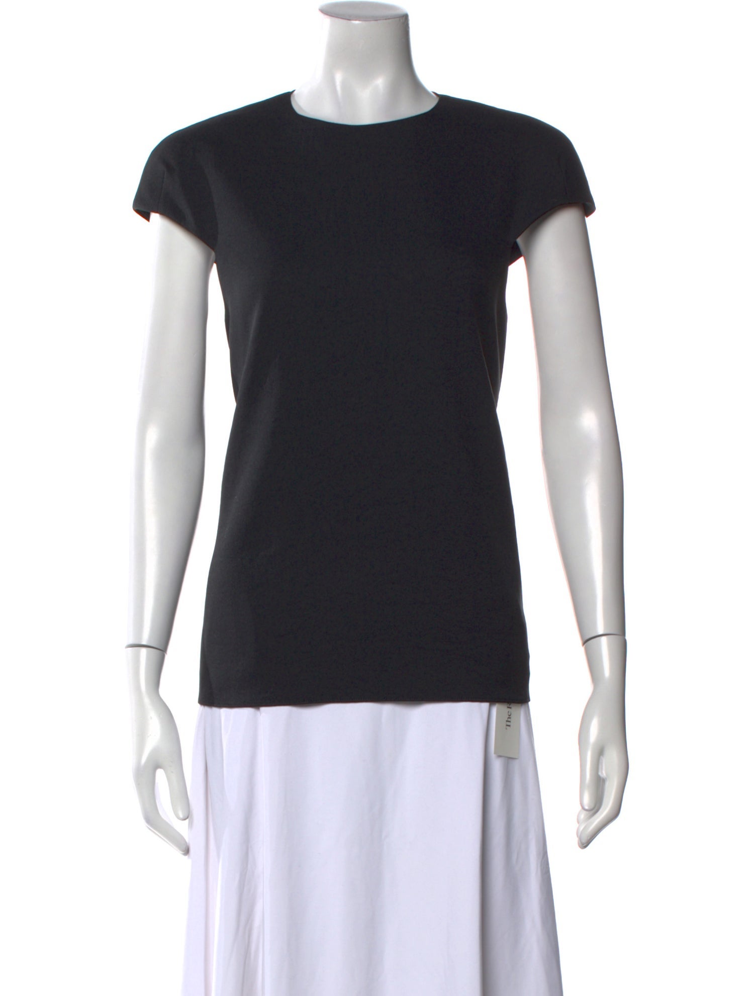Tibi Crew Neck Short Sleeve T-Shirt