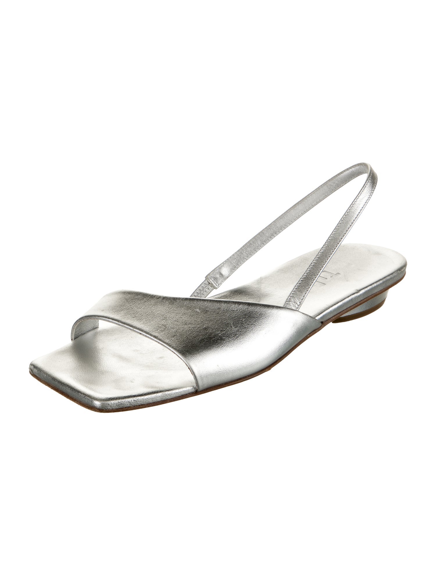 Tibi Leather Slingback Sandals