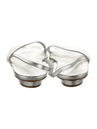 Tibi Leather Slingback Sandals