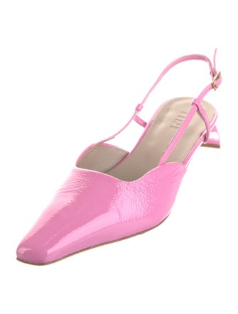 Tibi Patent Leather Slingback Pumps