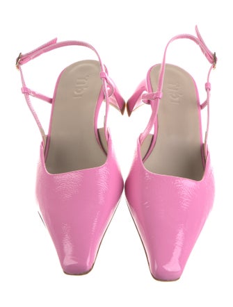 Tibi Patent Leather Slingback Pumps