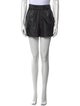 Tibi Lamb Leather Mini Shorts