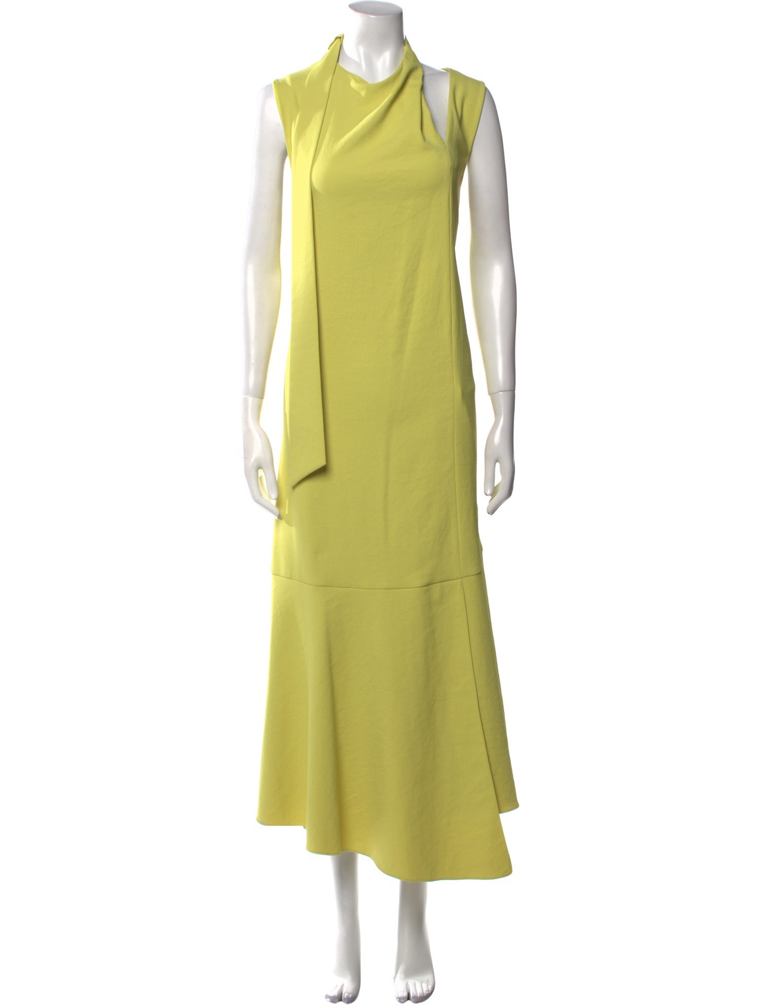 Tibi Mock Neck Long Dress